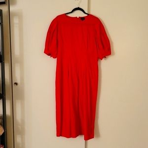 Short Sleeved Midi Dress